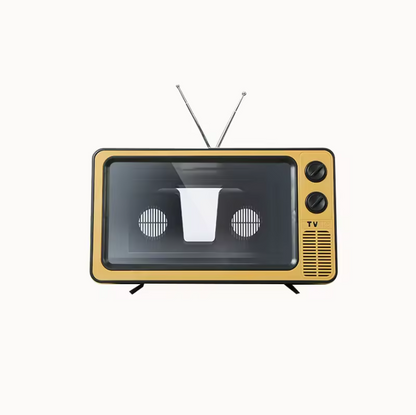 Amplificador de Ecrã e Vídeo Estilo TV Retro de 12 Polegadas para Telemóvel