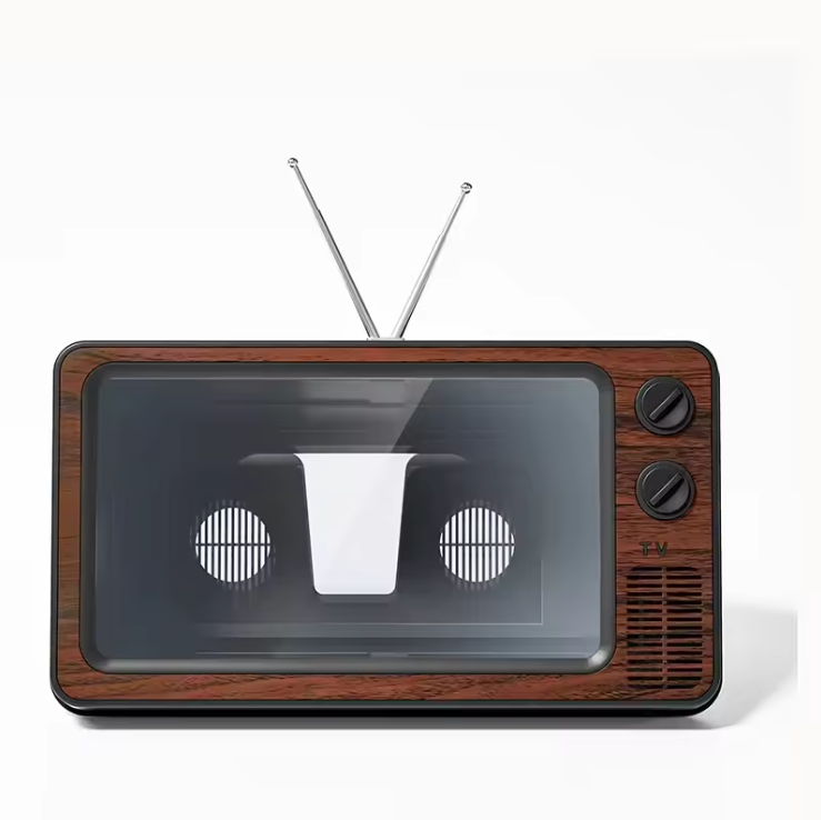 Amplificador de Ecrã e Vídeo Estilo TV Retro de 12 Polegadas para Telemóvel
