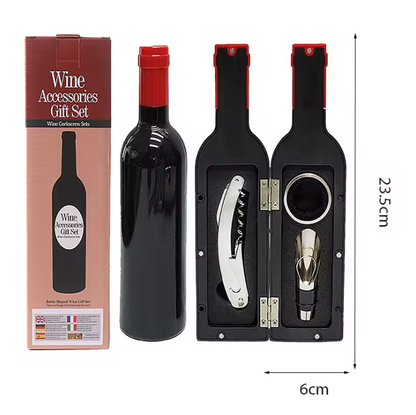 Wine Bottle Shaped Wine Opener Gift Set