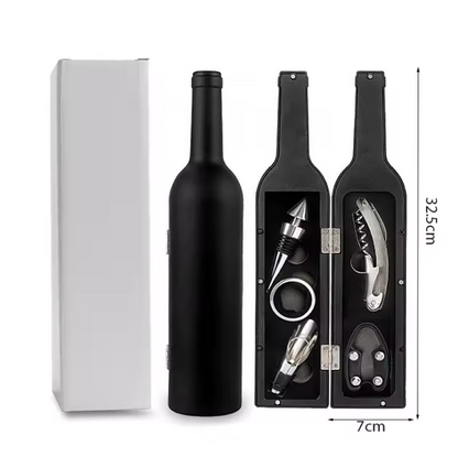 Wine Bottle Shaped Wine Opener Gift Set