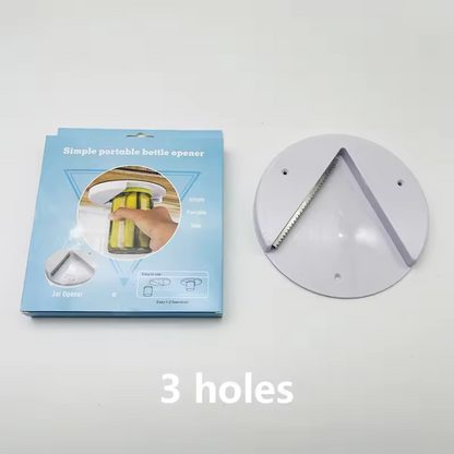 Abrefrascos bajo mueble para quitar fácilmente las tapas