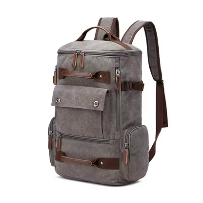Mochila de lona estilo vintage para la escuela y los viajes