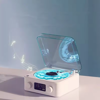 Coluna Portátil de Estilo Retrô com Ruído Branco e Luz RGB