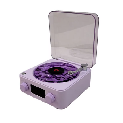 Coluna Portátil de Estilo Retrô com Ruído Branco e Luz RGB