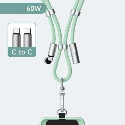 2-in-1 Phone Lanyard Charging Cable (USB-C)