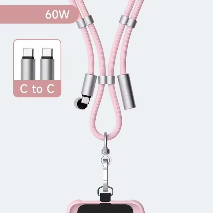 2-in-1 Phone Lanyard Charging Cable (USB-C)