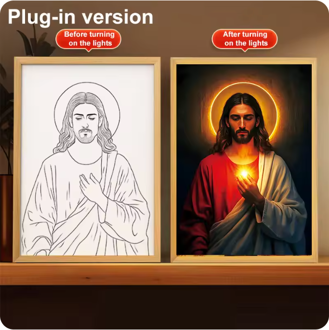 Luminous 4D LED Spiritual Art Frame