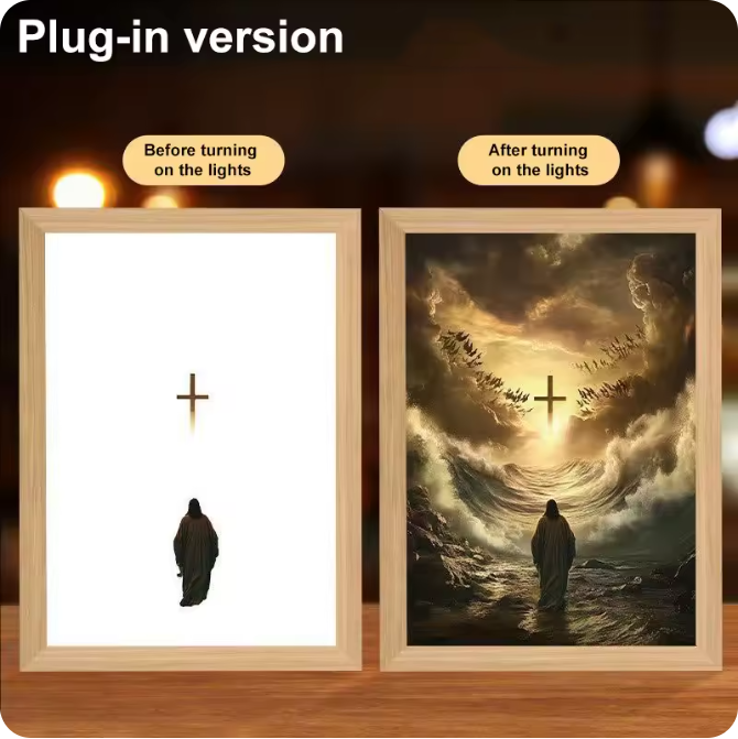 Luminous 4D LED Spiritual Art Frame