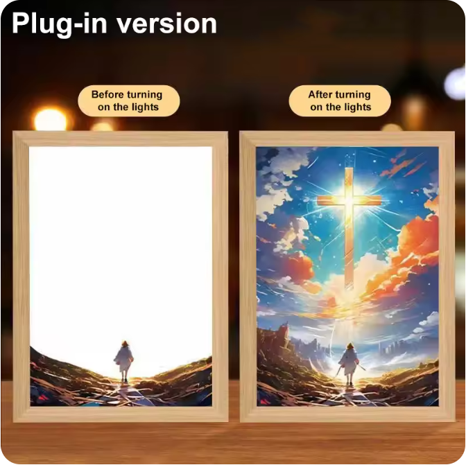 Luminous 4D LED Spiritual Art Frame
