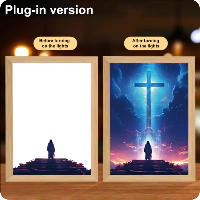 Luminous 4D LED Spiritual Art Frame