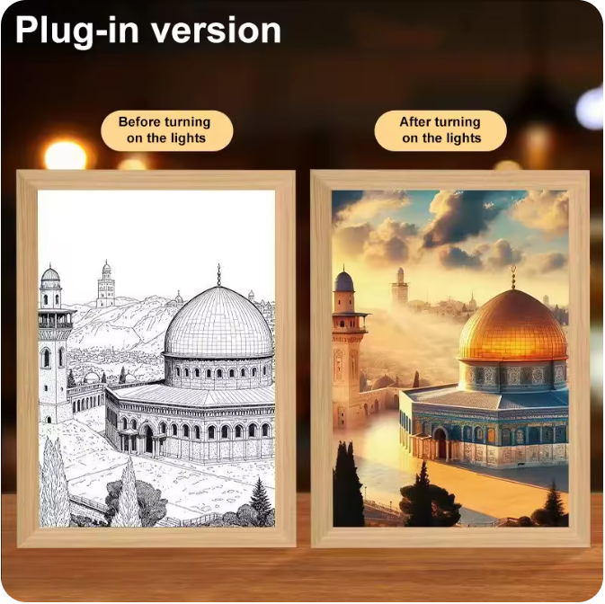 Luminous 4D LED Spiritual Art Frame
