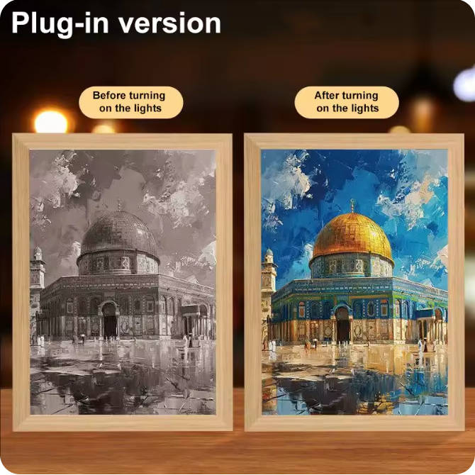 Luminous 4D LED Spiritual Art Frame