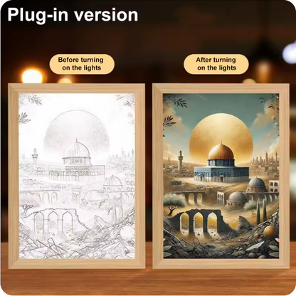 Luminous 4D LED Spiritual Art Frame
