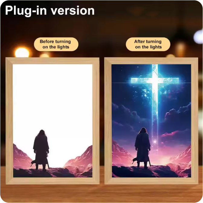 Luminous 4D LED Spiritual Art Frame