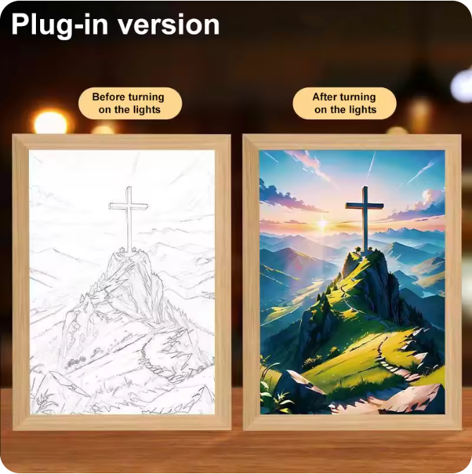 Luminous 4D LED Spiritual Art Frame