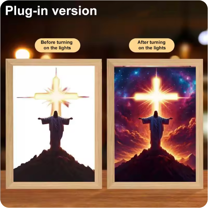 Luminous 4D LED Spiritual Art Frame