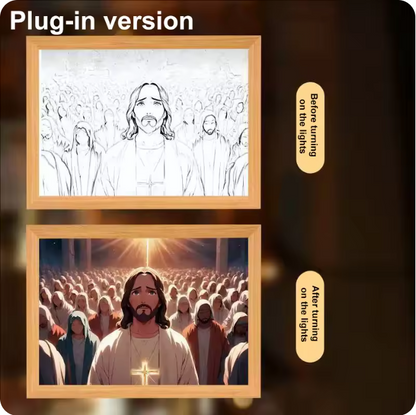 Luminous 4D LED Spiritual Art Frame