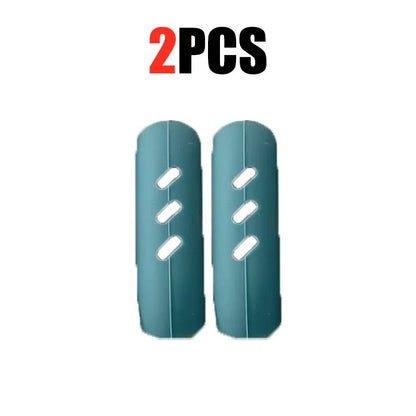 Fundas de silicona resistentes al calor para asas de olla – Agarraderas antideslizantes con aislamiento térmico para cacerolas, vaporeras y sartenes