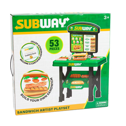 Subway Sandwich Artist Playset – Kit de Restaurante de Faz de Conta de 53 Peças