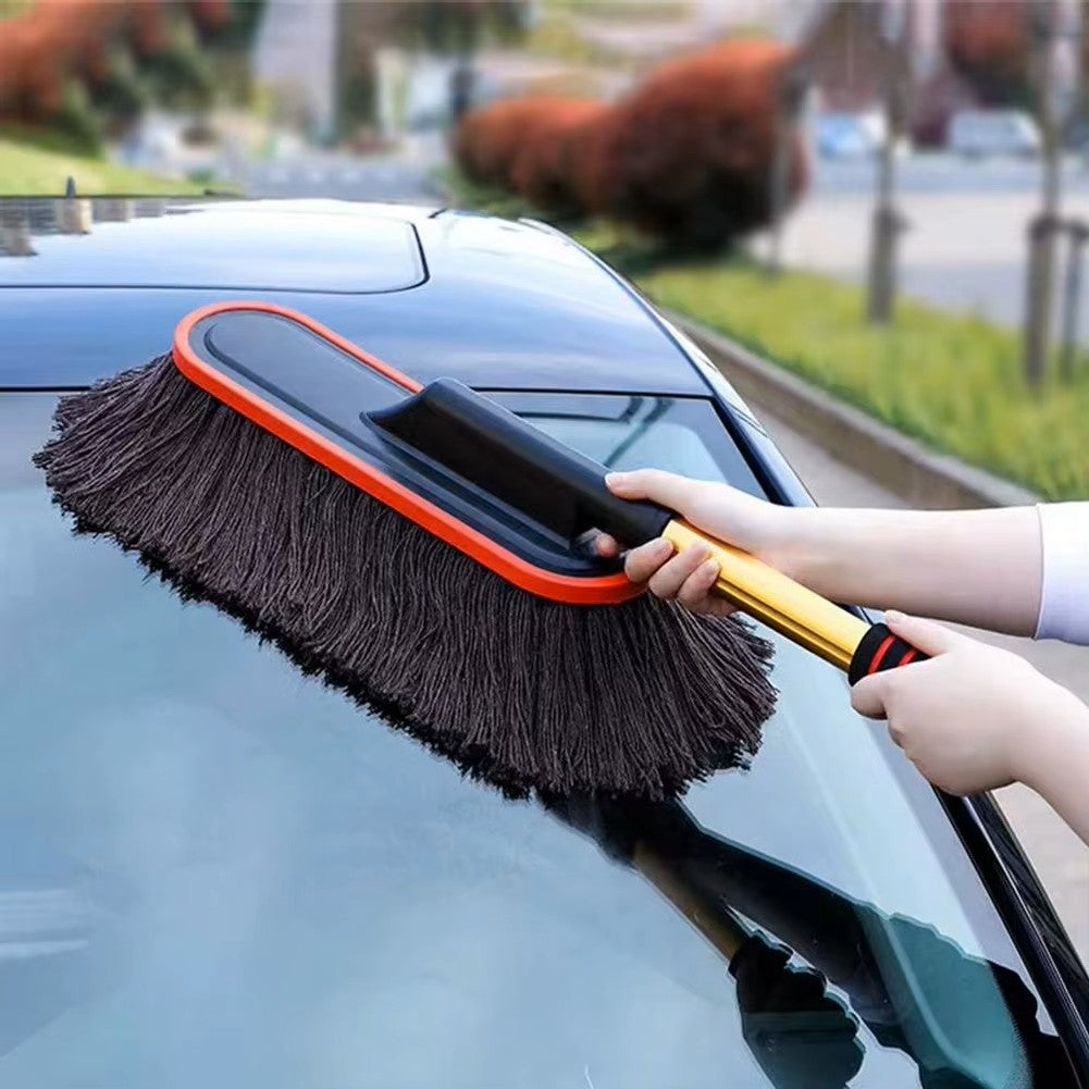 Microfiber Car Duster with Extendable Handle – Professional Detailing Dust Mop for Car, SUV & Home