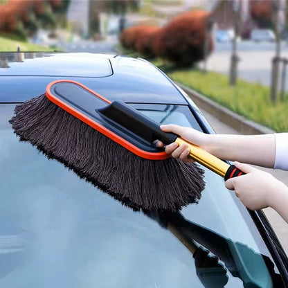 Microfiber Car Duster with Extendable Handle – Professional Detailing Dust Mop for Car, SUV & Home