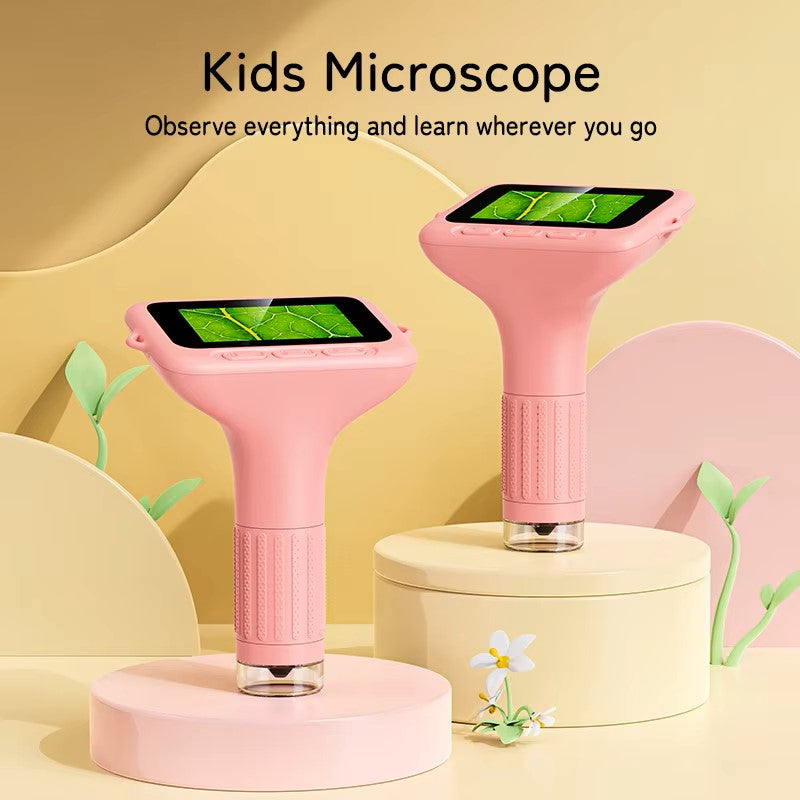 Microscópio Digital Infantil – Microscópio Portátil 1080P com Câmara de 2MP