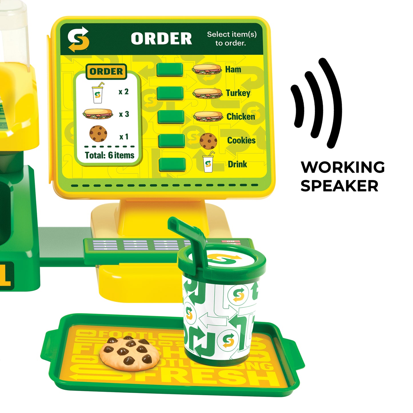 Subway Mini Restaurante Playset – Loja de Sanduíches de Brincadeira de 29 Peças