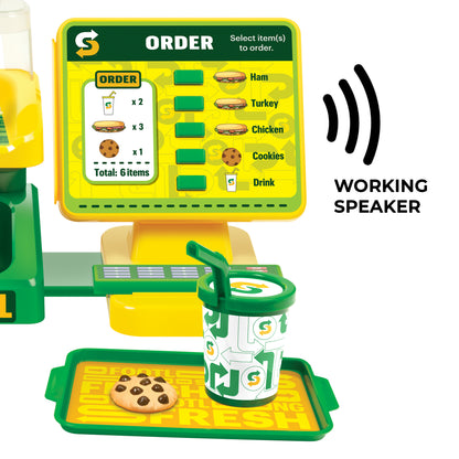 Subway Mini Restaurante Playset – Loja de Sanduíches de Brincadeira de 29 Peças
