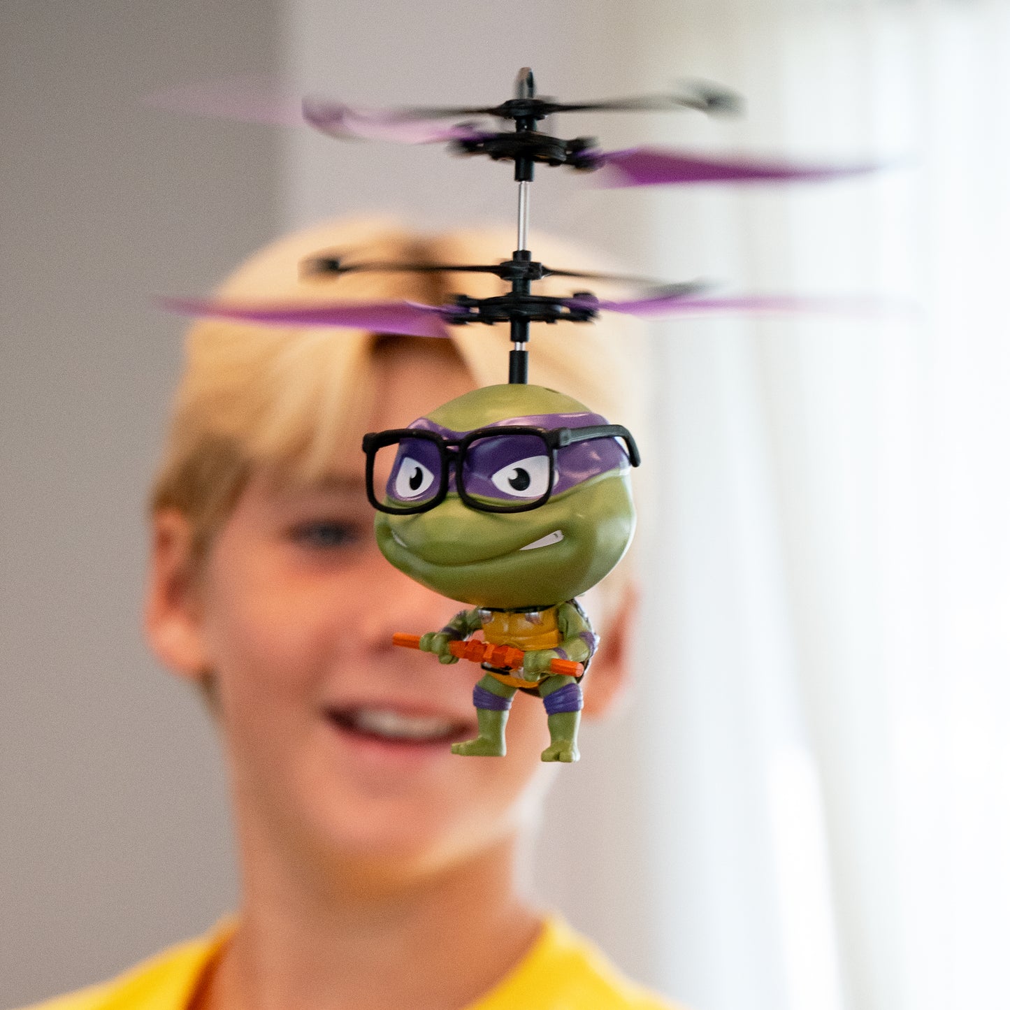 Série de Helicópteros UFO com Sensor de Movimento de 3,5" Nickelodeon TMNT Big Head