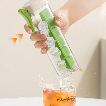 Máquina de Bolas de Gelo Criativa - Molde para Cubos de Gelo - Bandeja de Gelo Esférica Grande de Silicone - Sem BPA e à Prova de Fugas