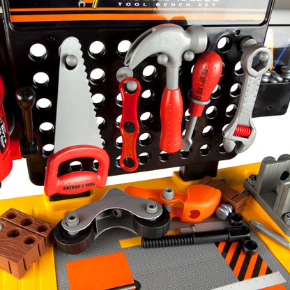Big Boys Tool & Workbench Playset – 45 Piece Kids Construction Kit