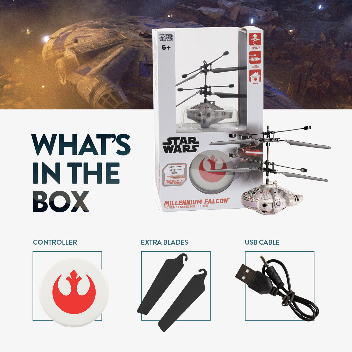 Star Wars Sculpted UFO Helicopter Series - The Mandalorian Flying Figures
