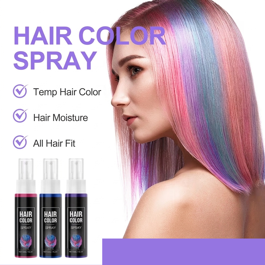Temporary Instant Hair Color Spray