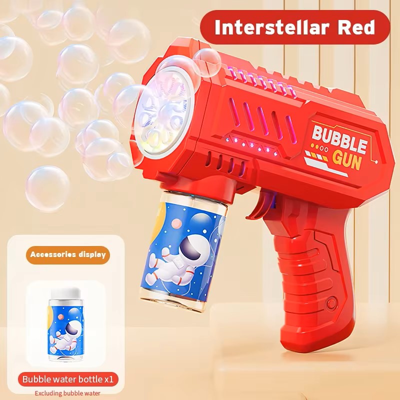 Máquina de Bolhas Automática com Luzes LED – Brinquedo de Bolhas sem Pilhas para Crianças
