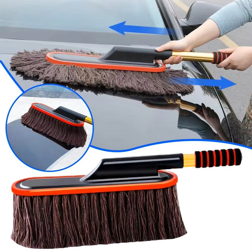 Microfiber Car Duster with Extendable Handle – Professional Detailing Dust Mop for Car, SUV & Home