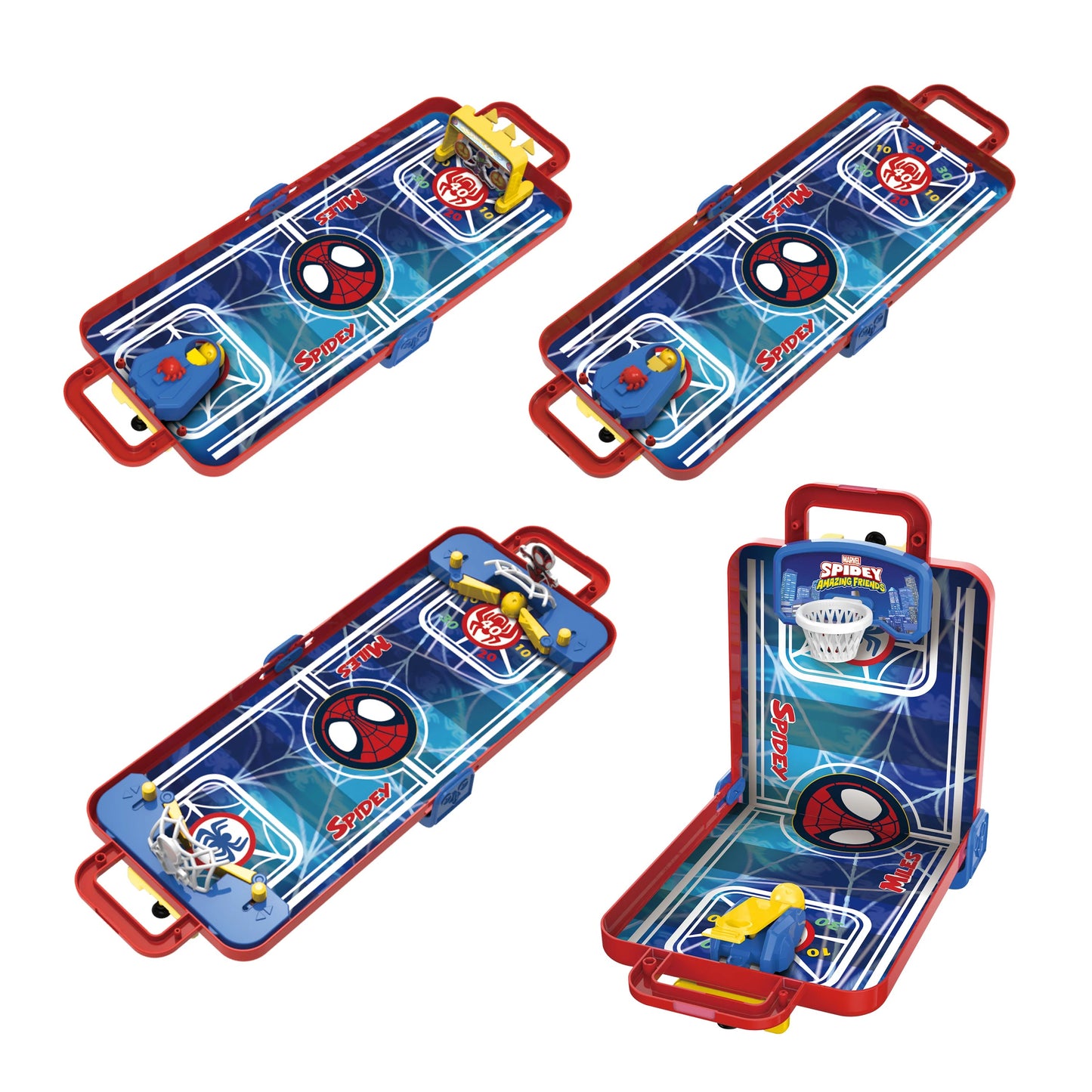 Spidey y sus sorprendentes amigos: maleta de juegos 4 en 1 para mesa