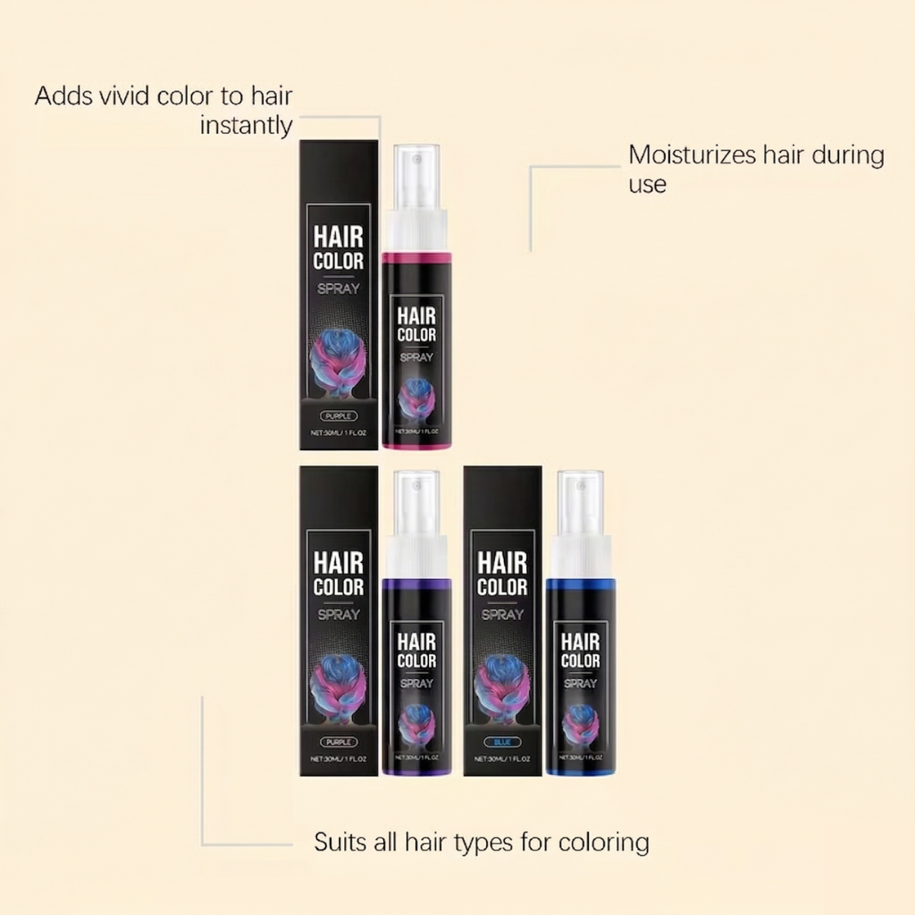 Temporary Instant Hair Color Spray