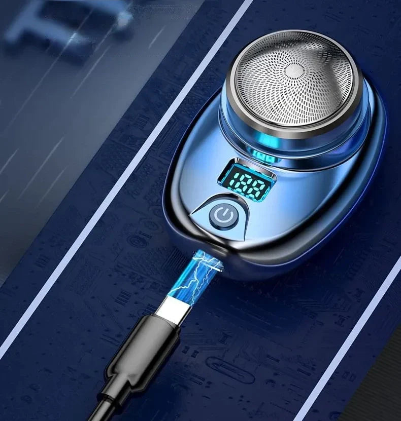 Mini Barbeador Portátil - Portátil, Recarregável por USB, À Prova de Água, para Homens e Mulheres