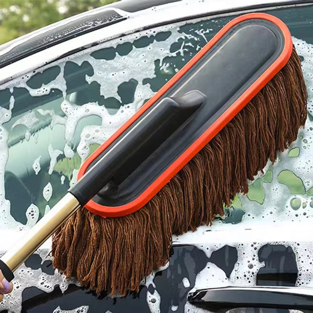 Microfiber Car Duster with Extendable Handle – Professional Detailing Dust Mop for Car, SUV & Home