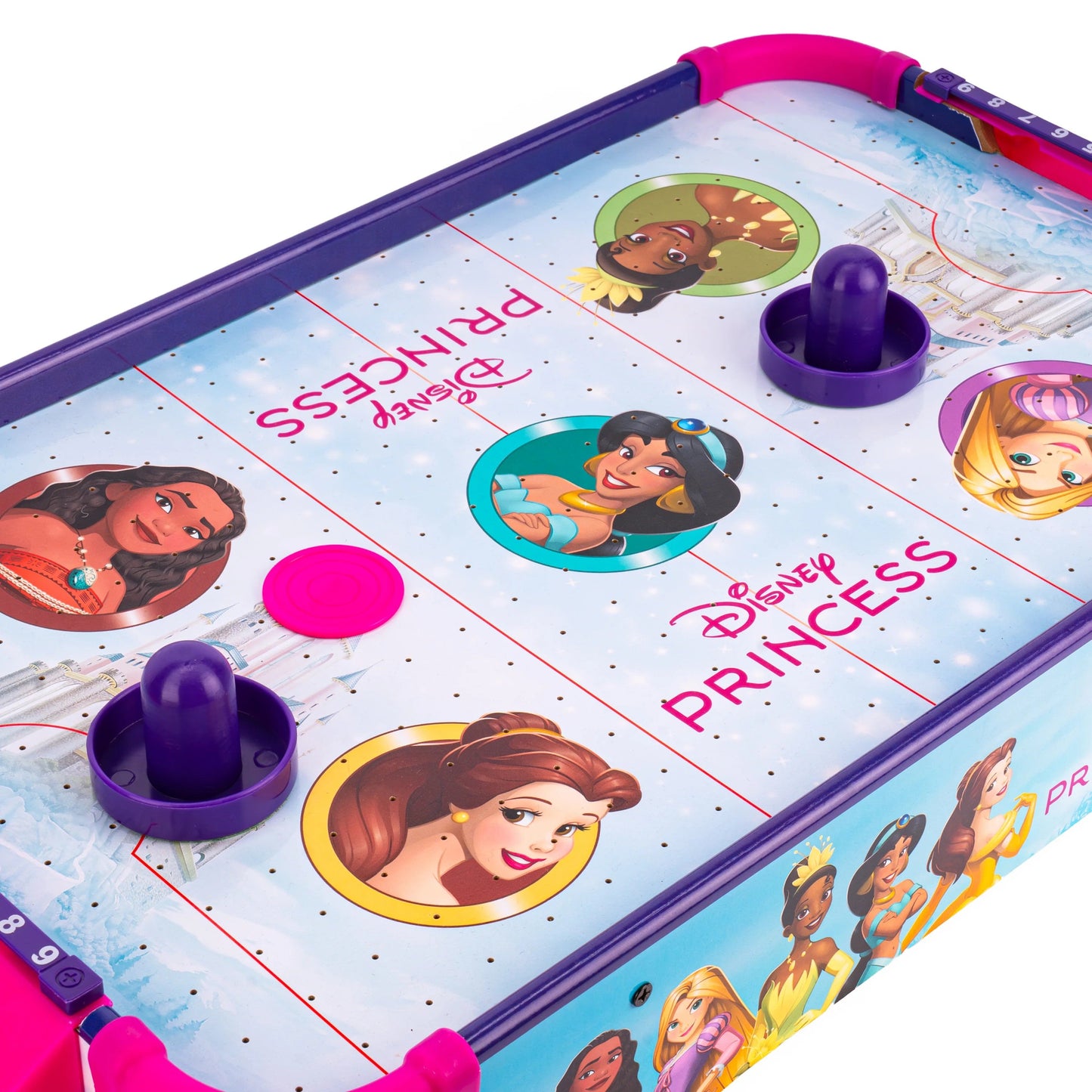 Mesa de air hockey electrónico de Disney Princess (madera)