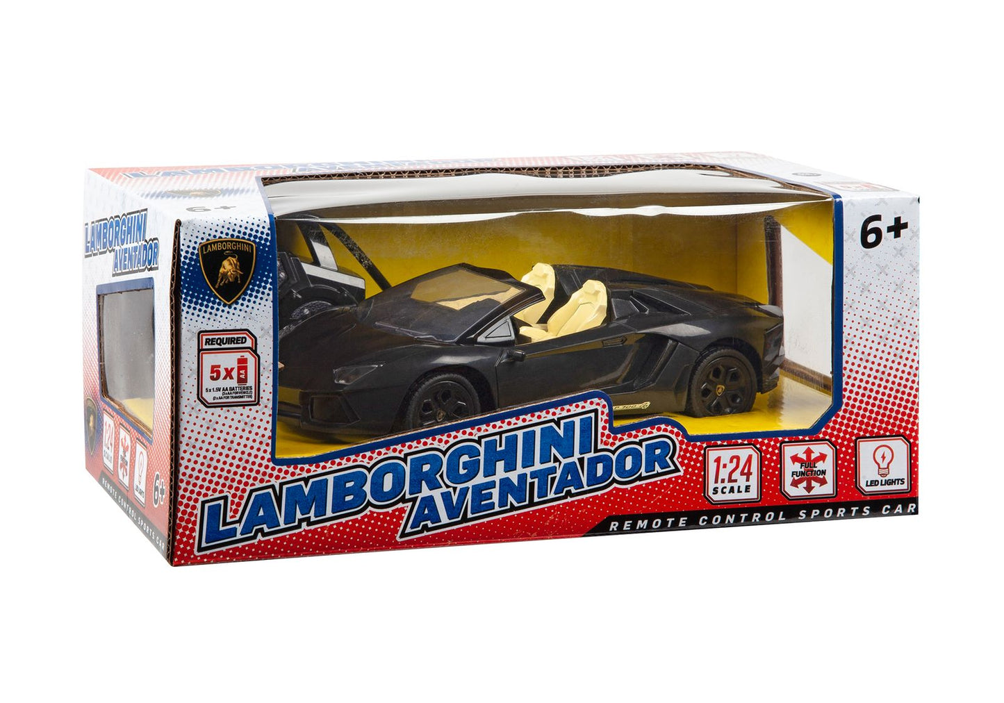 Lamborghini Aventador Roadster RC Superdeportivo descapotable - Réplica a escala 1:24