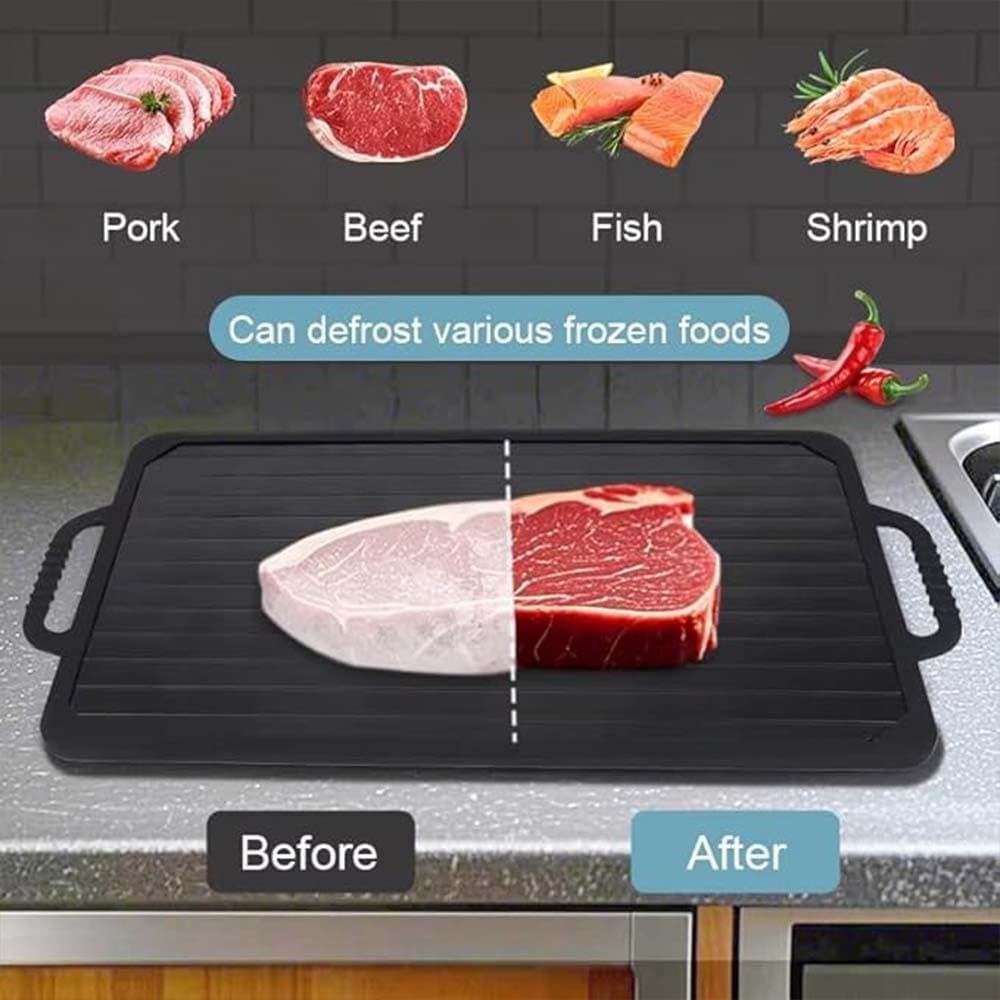 Bandeja de aluminio para descongelación rápida
