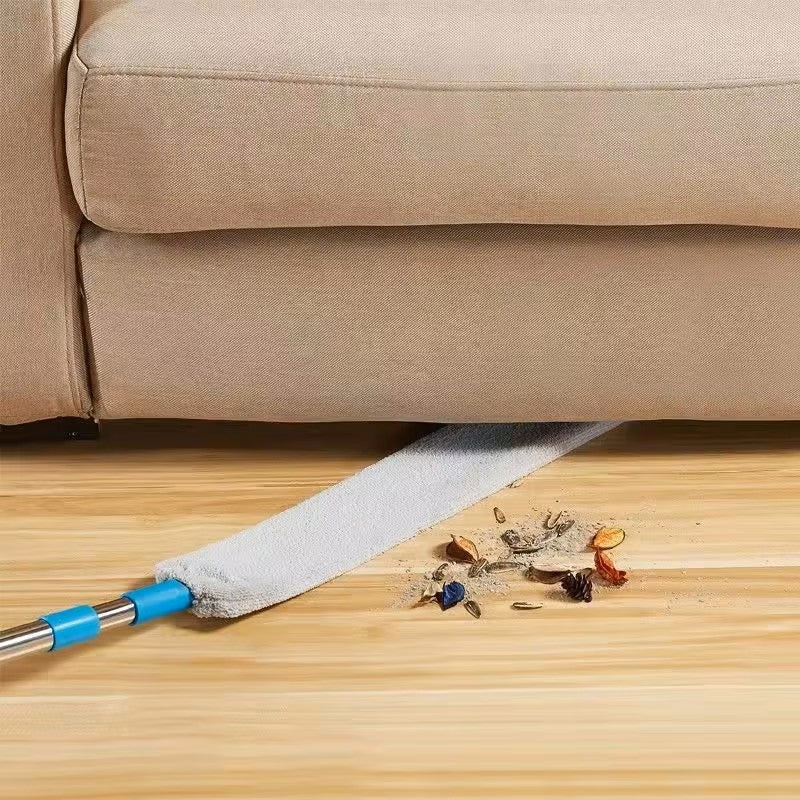 Hogar Escova Retrátil para Pó em Fendas – Espanador Telescópico de Microfibra com Cabo Longo para debaixo da Cama, Sofá e Eletrodomésticos