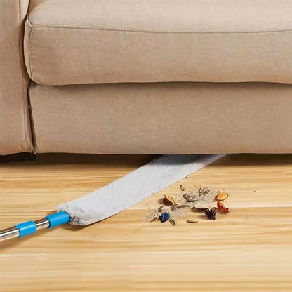 Hogar Escova Retrátil para Pó em Fendas – Espanador Telescópico de Microfibra com Cabo Longo para debaixo da Cama, Sofá e Eletrodomésticos
