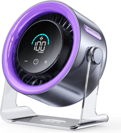 USB Rechargeable Desk Fan - Silent, Strong and Energy-Efficient