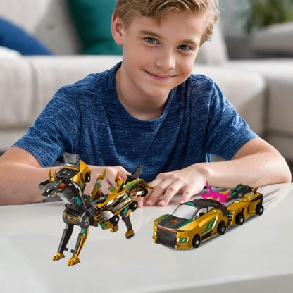 2-in-1 Transforming Robot Dragon Car Toy