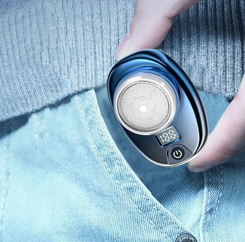 Mini Barbeador Portátil - Portátil, Recarregável por USB, À Prova de Água, para Homens e Mulheres