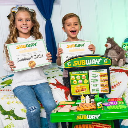 Subway Sandwich Artist Playset – Kit de Restaurante de Faz de Conta de 53 Peças