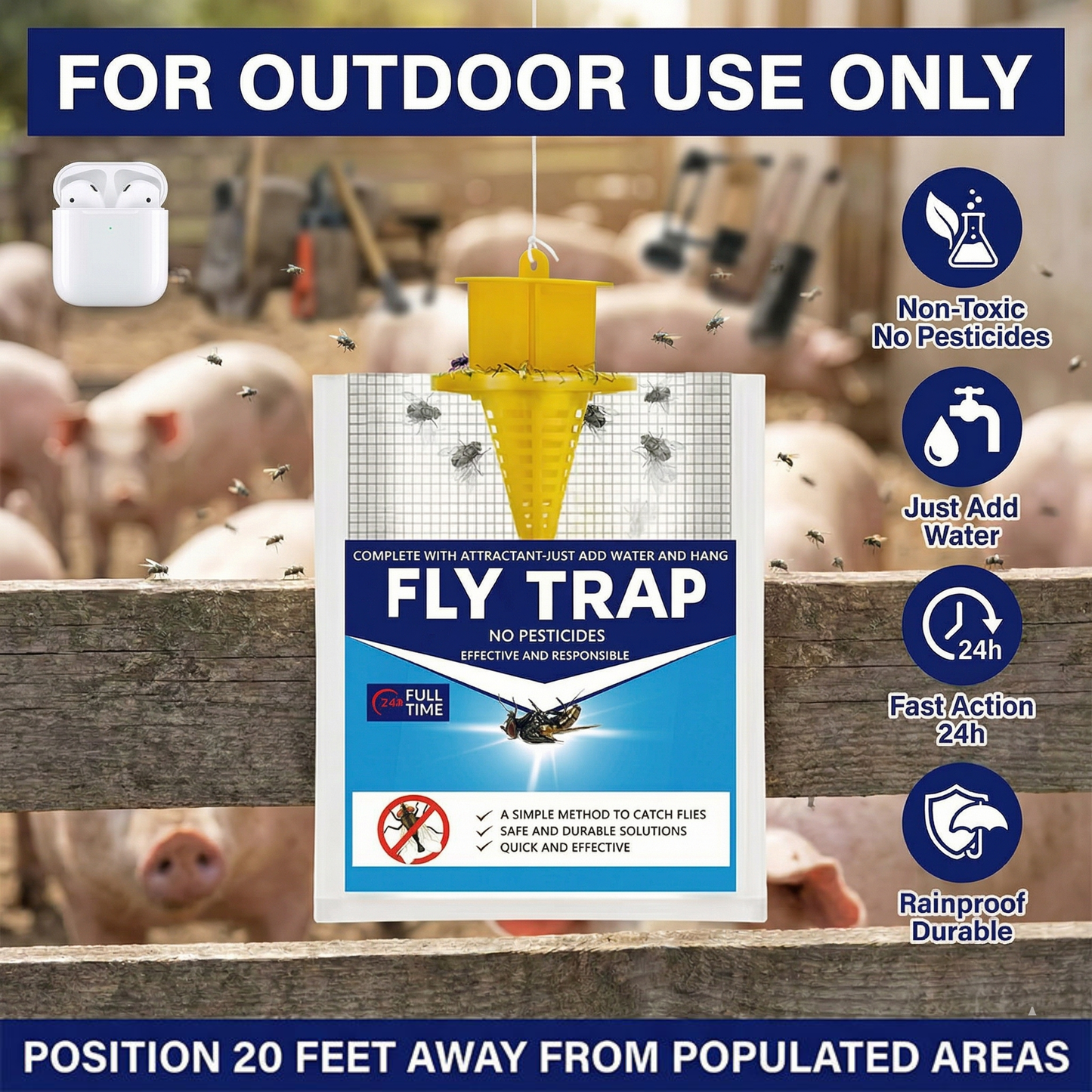 Outdoor Fly Trap Bag