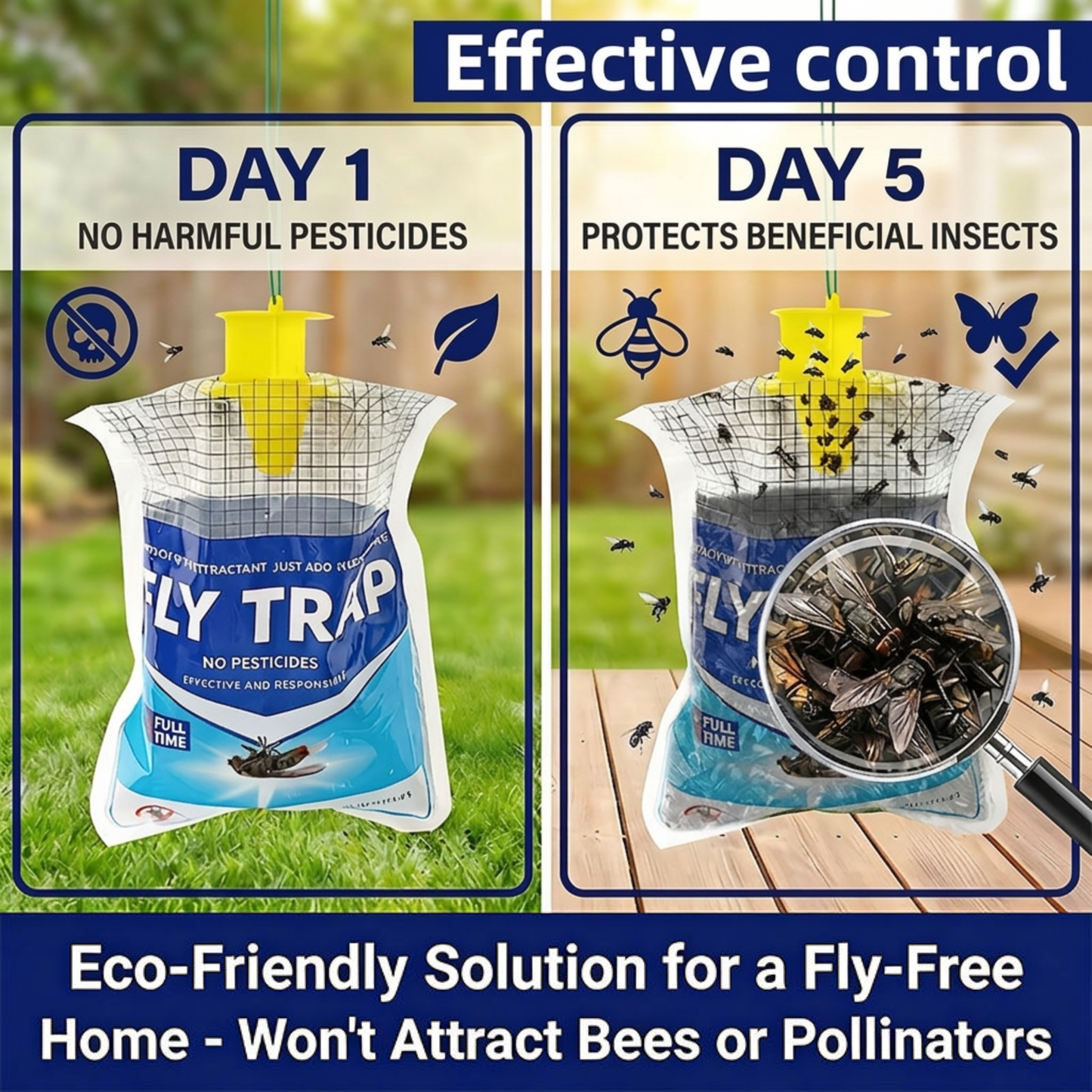 Outdoor Fly Trap Bag